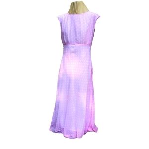 Prettiest Pink Tea Dress in Pink and White Geogette by Chadwicks of Boston.